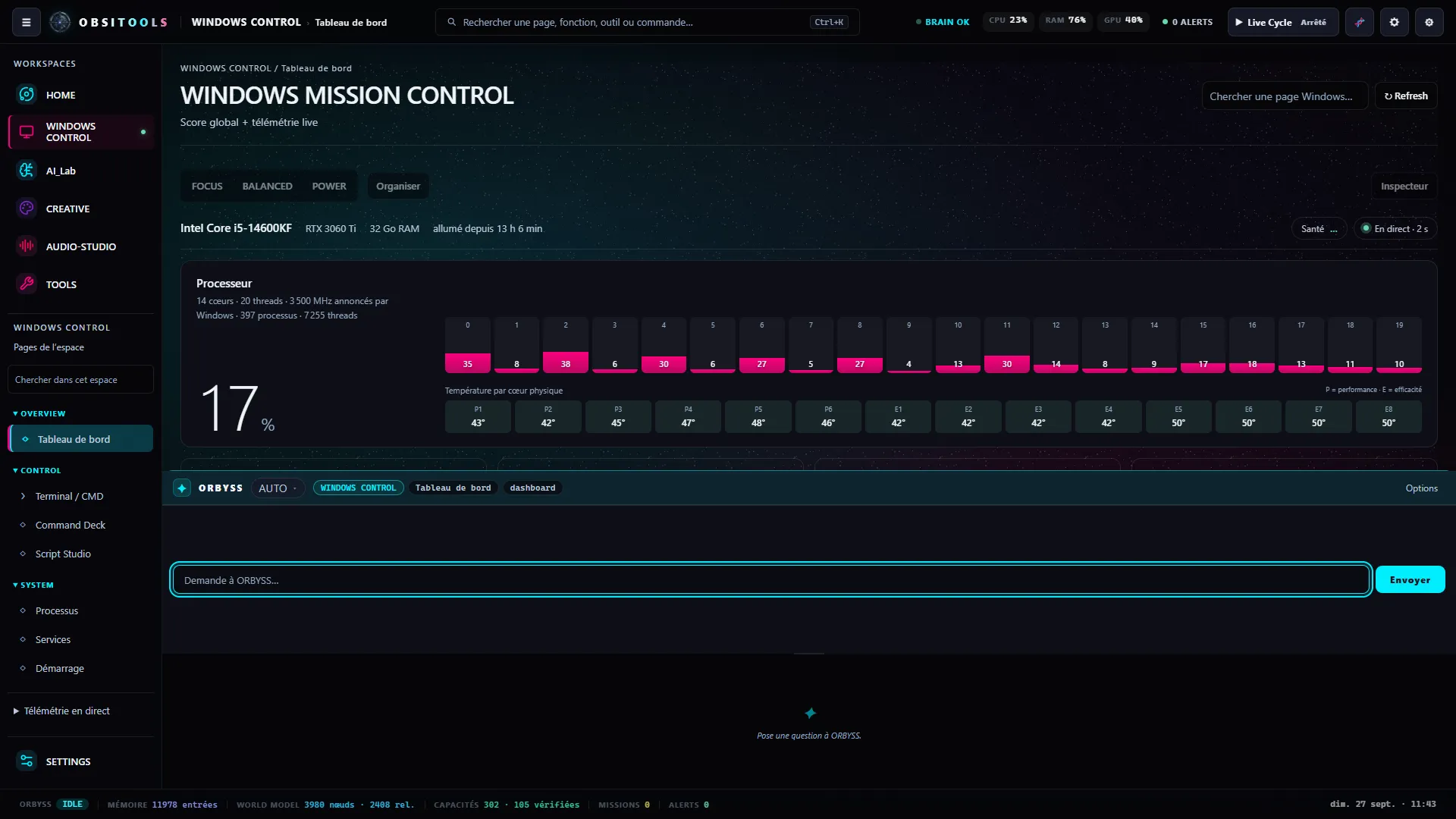 Windows Mission Control